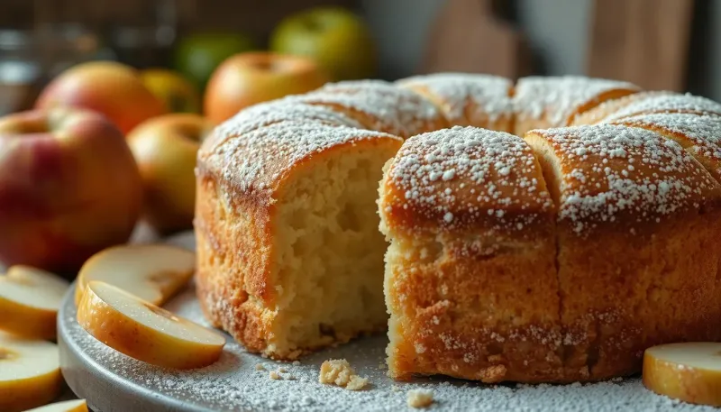 Torta allo yogurt e mele: la ricetta senza uova per un dolce soffice